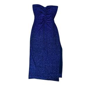 Vintage Y2k 90s Sparkly Formal Dress Prom Dance Purple Black Retro